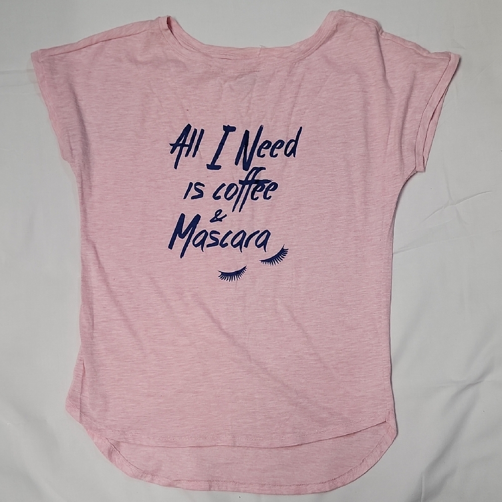 Jasmine & Ginger Pink Tee with Fun Graphic XS